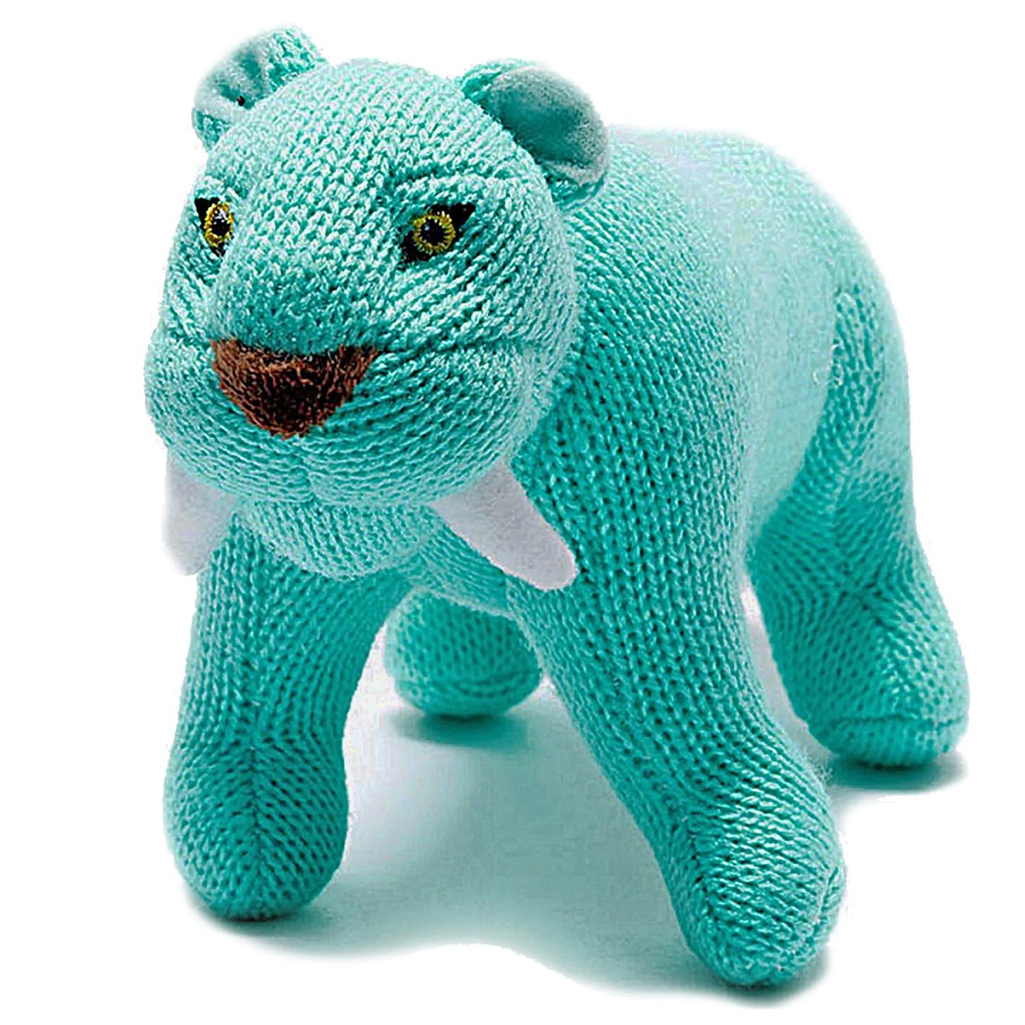 Best Years Sabre Tooth Tiger Knitted Rattle image 0