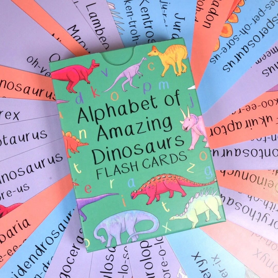 Alphabet of Amazing Dinosaurs Flash Cards image 0