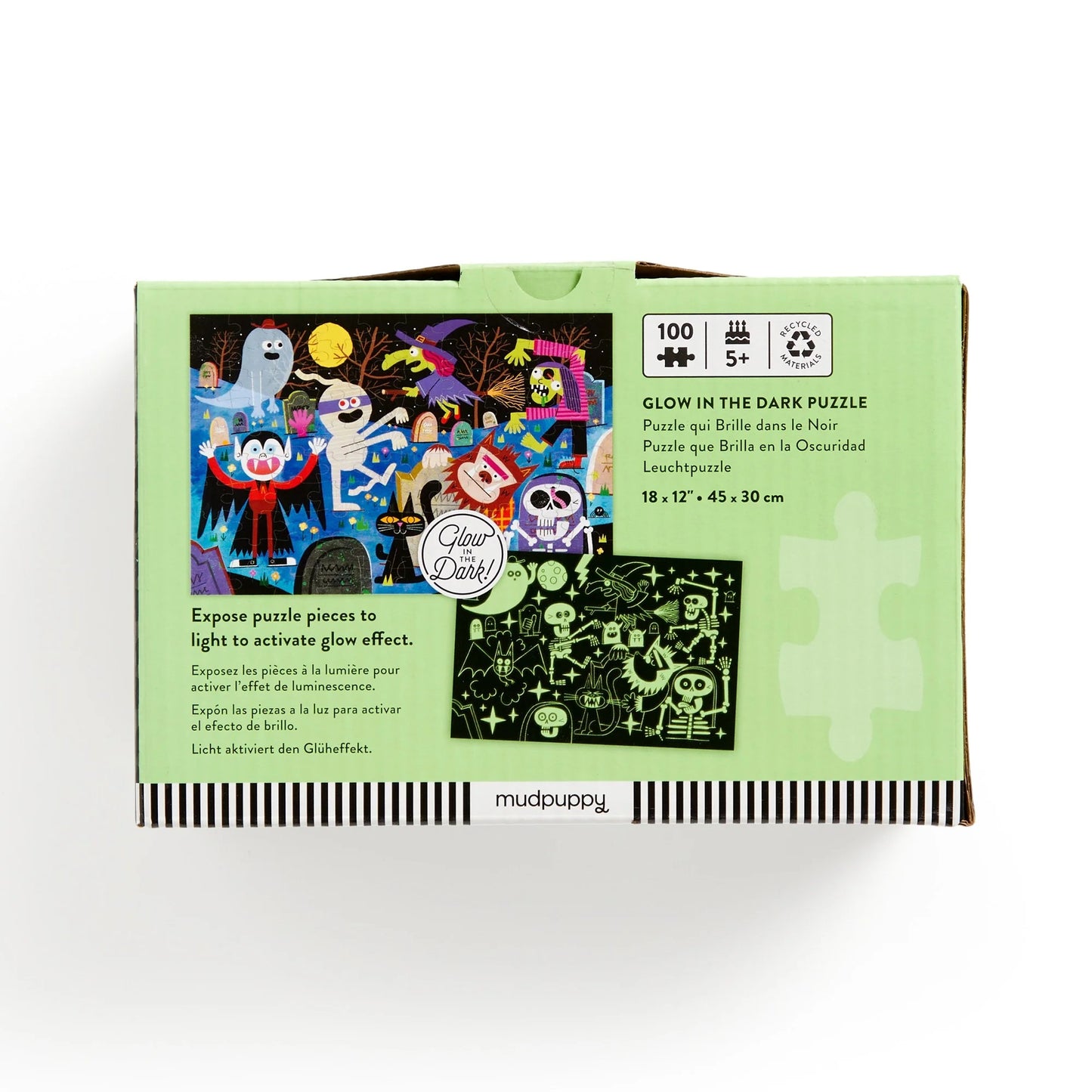 Haunted Graveyard 100 Piece Glow in the Dark Puzzle image 3