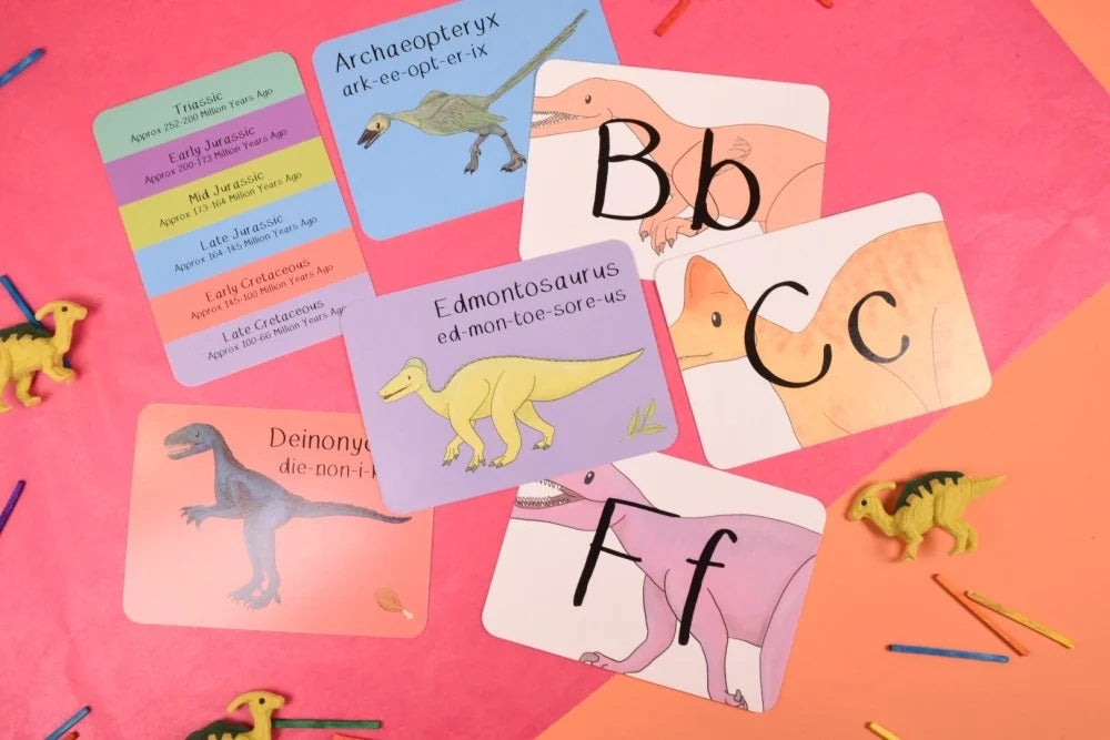 Alphabet of Amazing Dinosaurs Flash Cards image 1