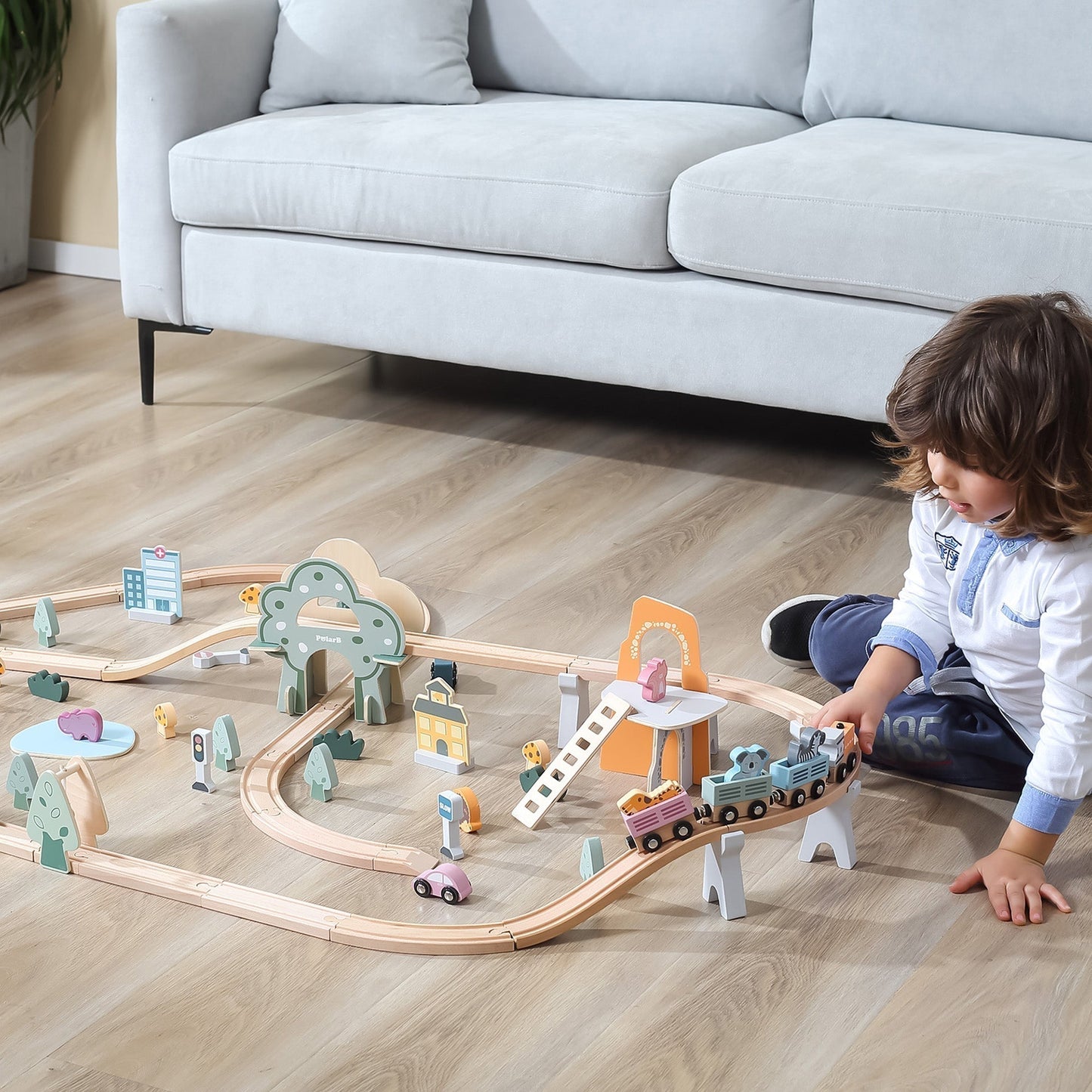 Wooden Train Set