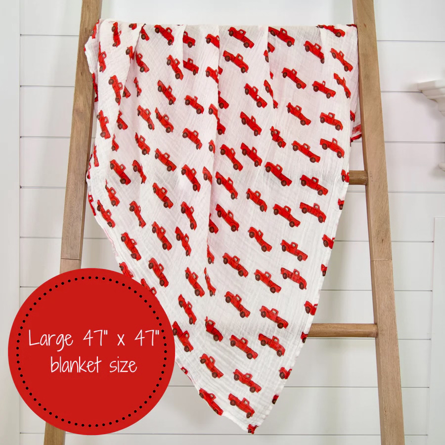 LollyBanks Truckin On Cotton Swaddle image 2