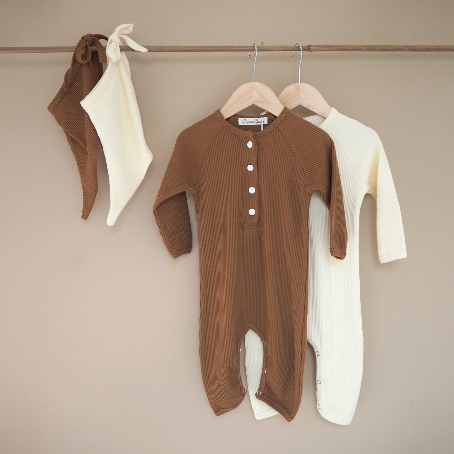 Mama Siesta Earth Romper and Bonnet image 0