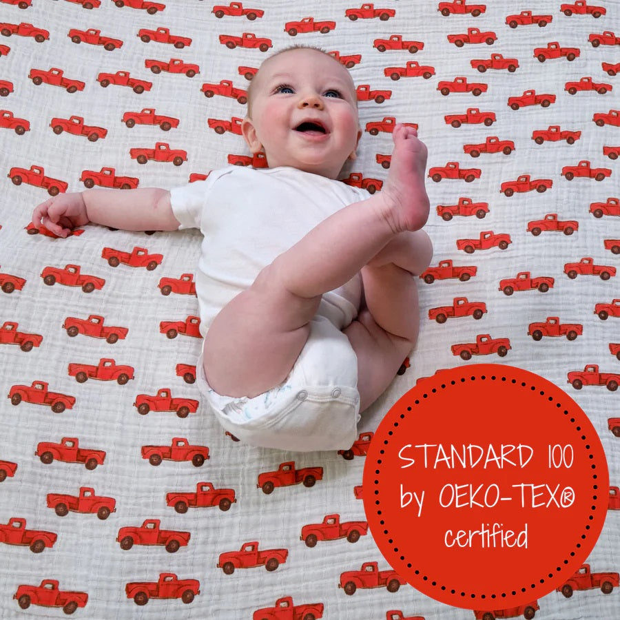 LollyBanks Truckin On Cotton Swaddle image 5
