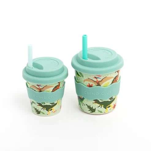 Dinosaur Babychino Cup 8oz (Straw Included) image 2