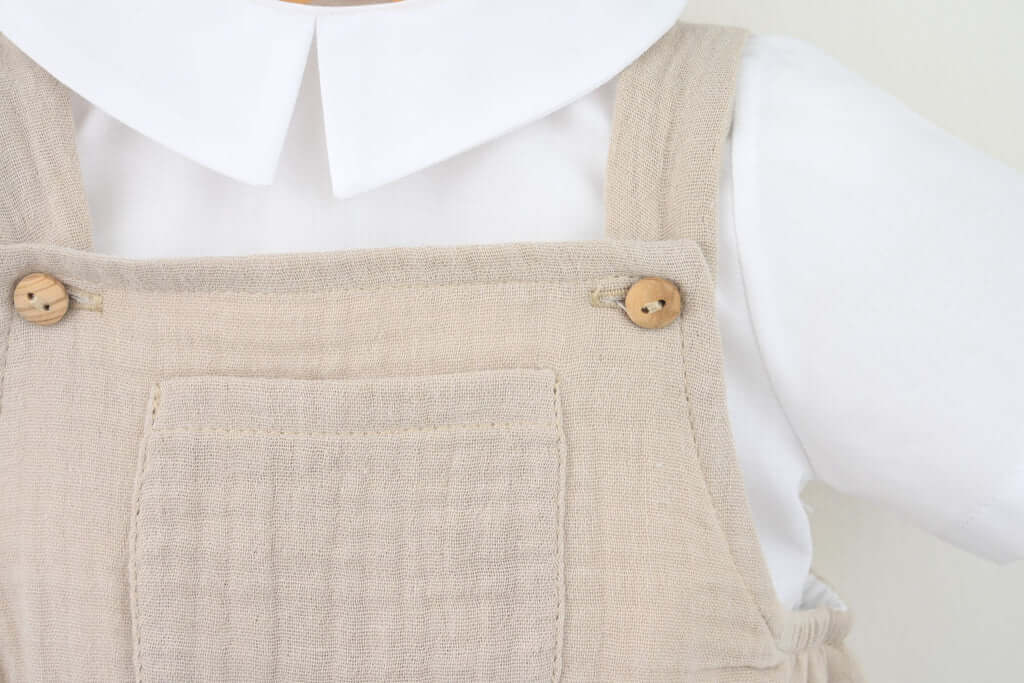 Pex Pablo Dungaree Suit-Stone