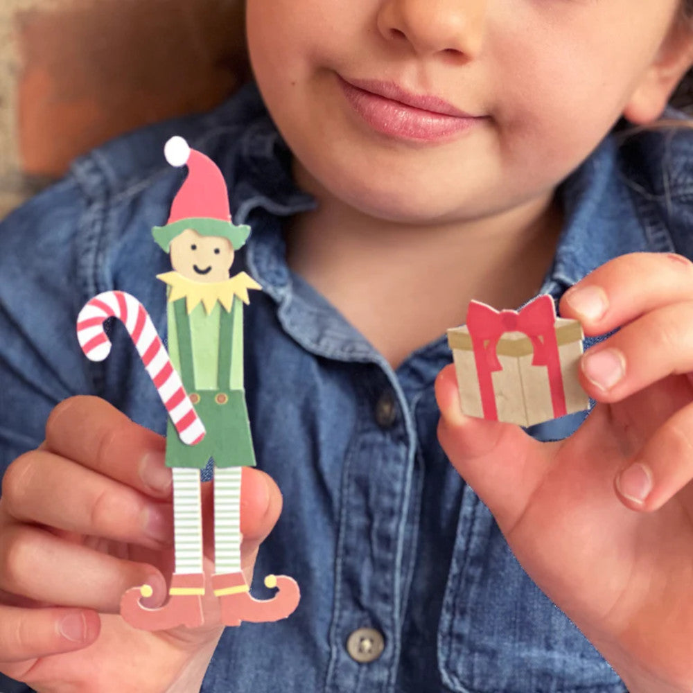 Cotton Twist DIY Elf Peg Doll Kids Craft Kit