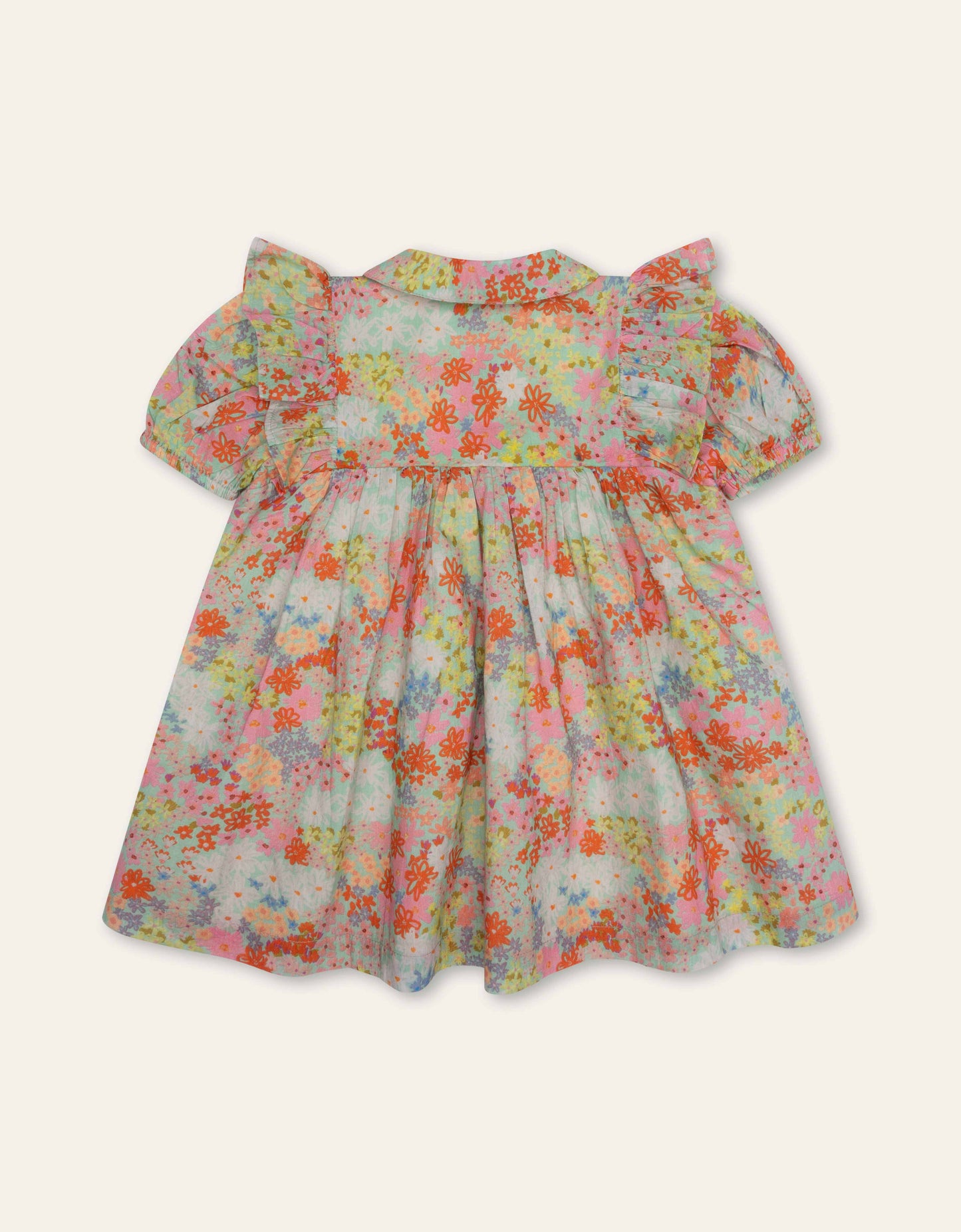 Floral dress on a white background