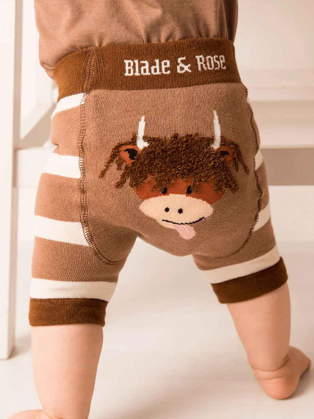Blade & Rose Neutral Highland Cow Shorts