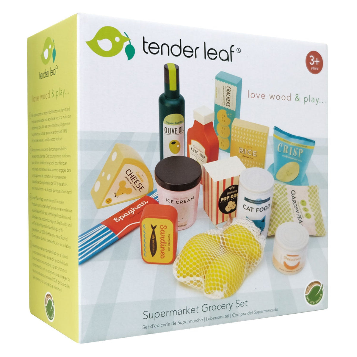 Tender Leaf Toys Supermarket Grocery Pretend Play Food Set