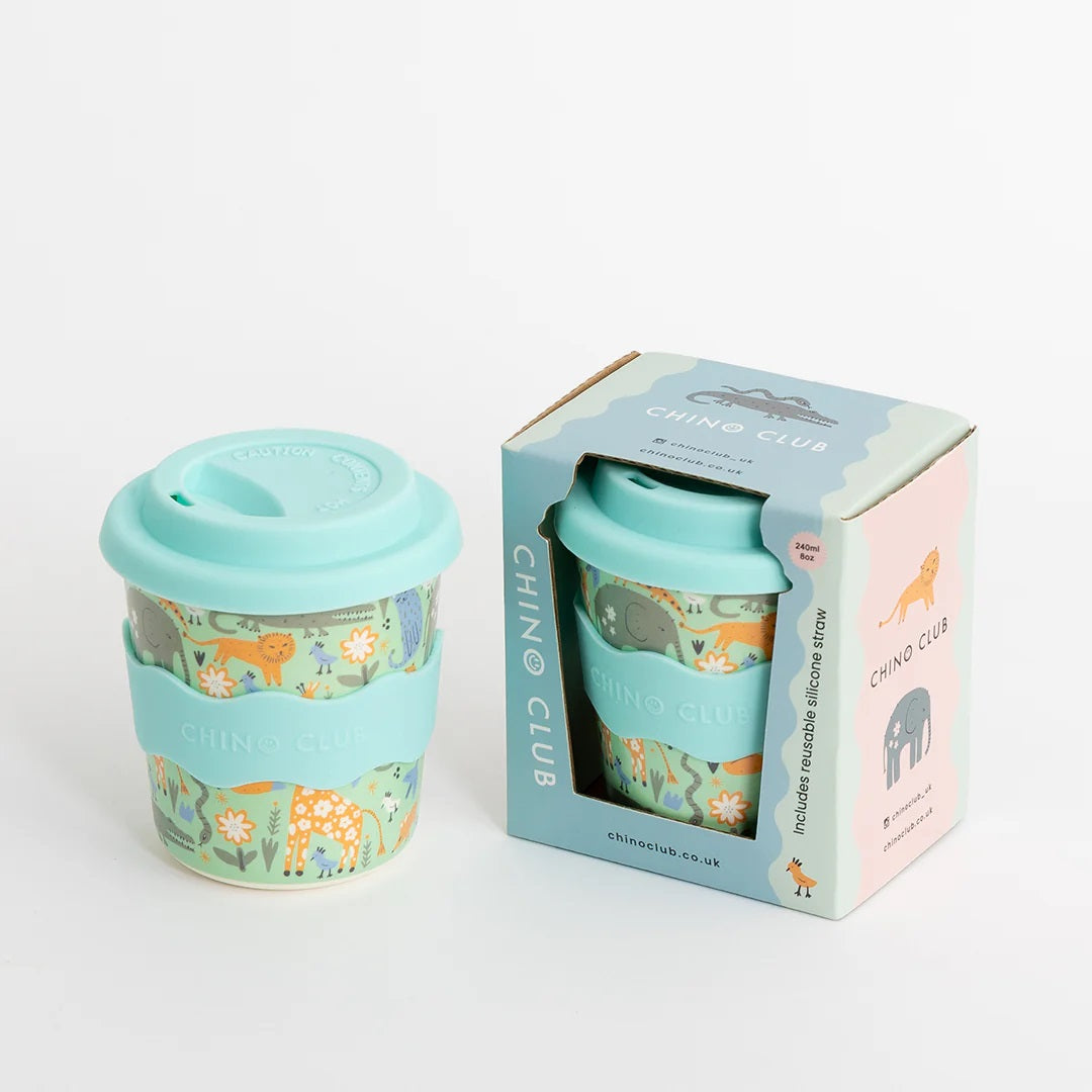 Wild Animal Babychino Cup 8oz (Straw Included) image 1
