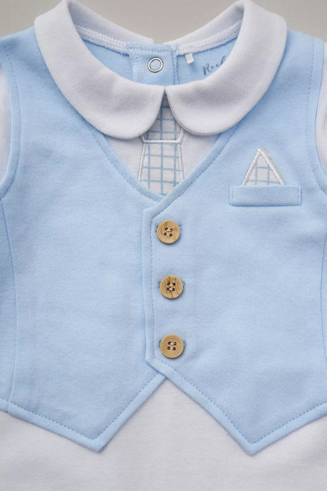 Rock A Bye Baby Waistcoat Babygrow image 1