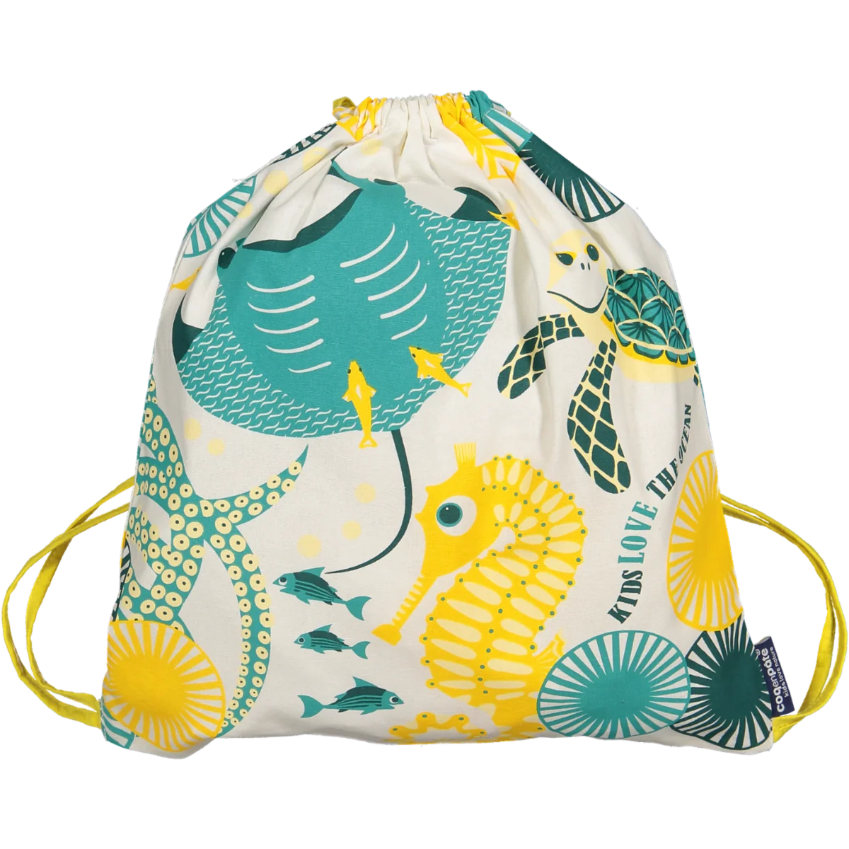 Coq en Pâte Ocean Organic Cotton Kids’ Drawstring Bag