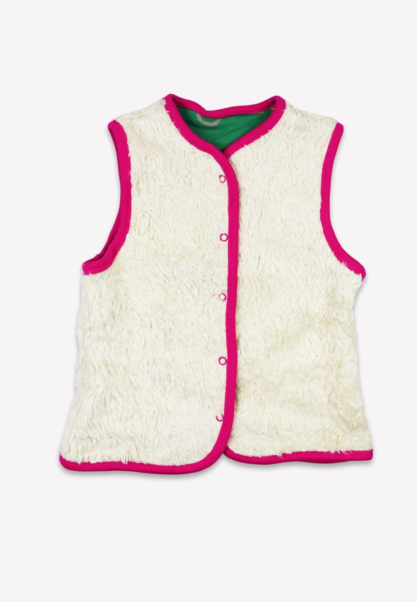 Toby Tiger Organic Kitten Print Reversible Gilet