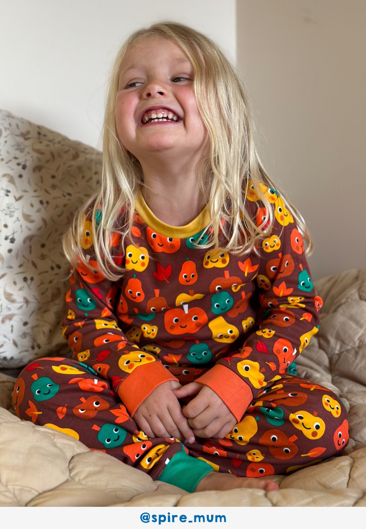 Toby Tiger Organic Pumpkin Print Pyjamas