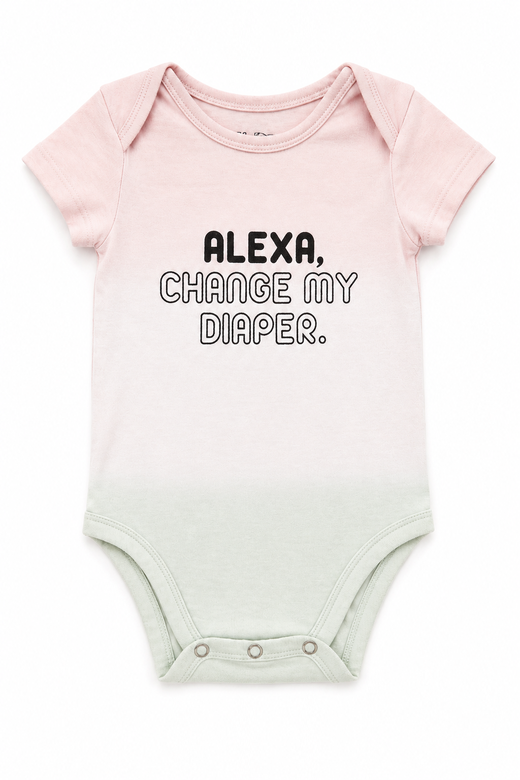Funny "Alexa Change My Diaper" Organic Baby Vest