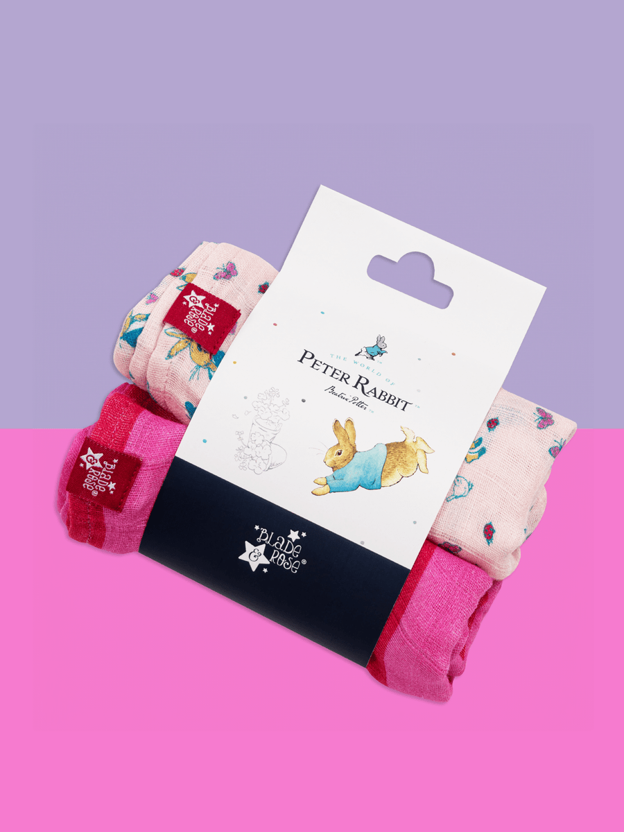 Peter Rabbit™ Love Summer Muslin Squares 2pk