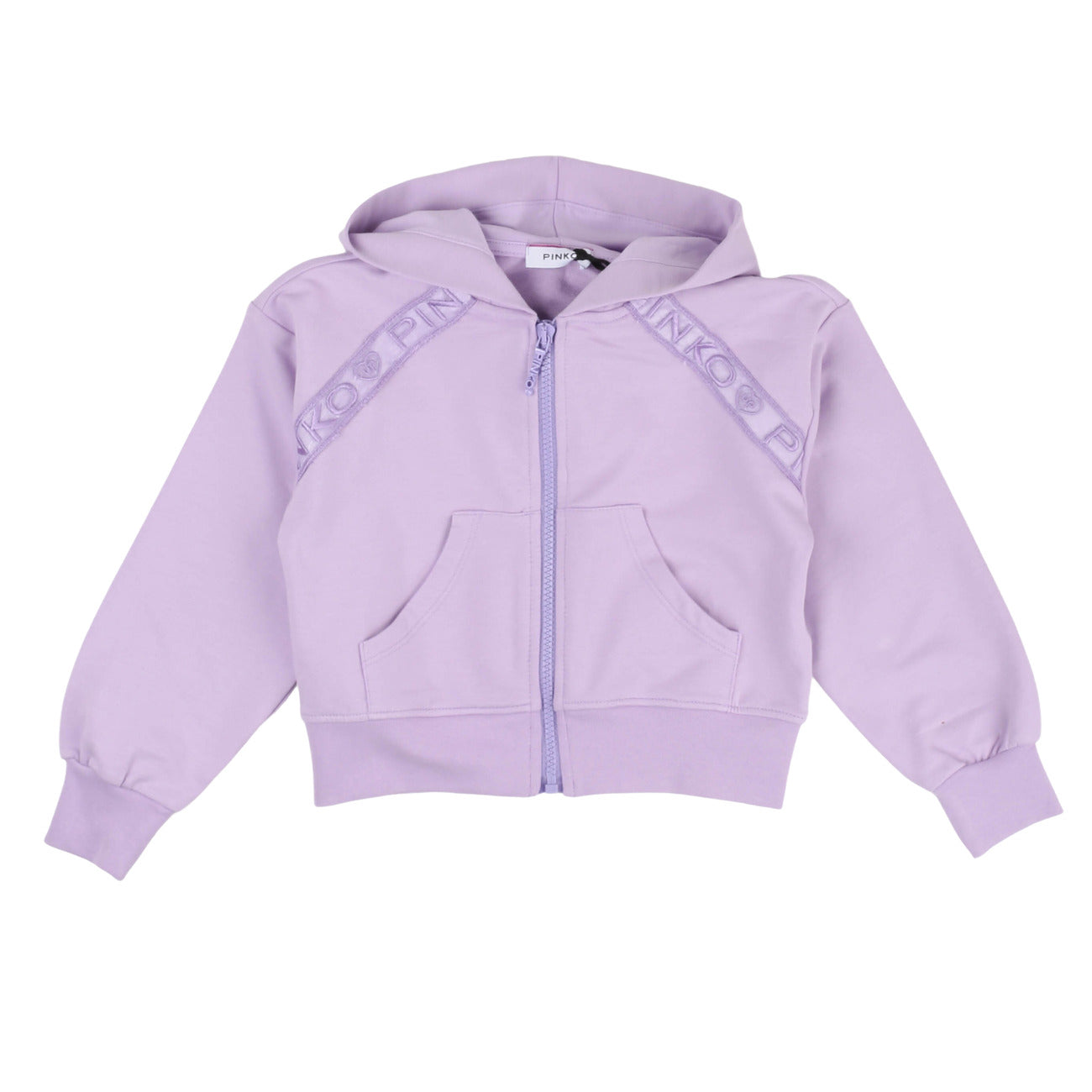 pinko - STRETCH FLEECE ZIP HOODIE BABY