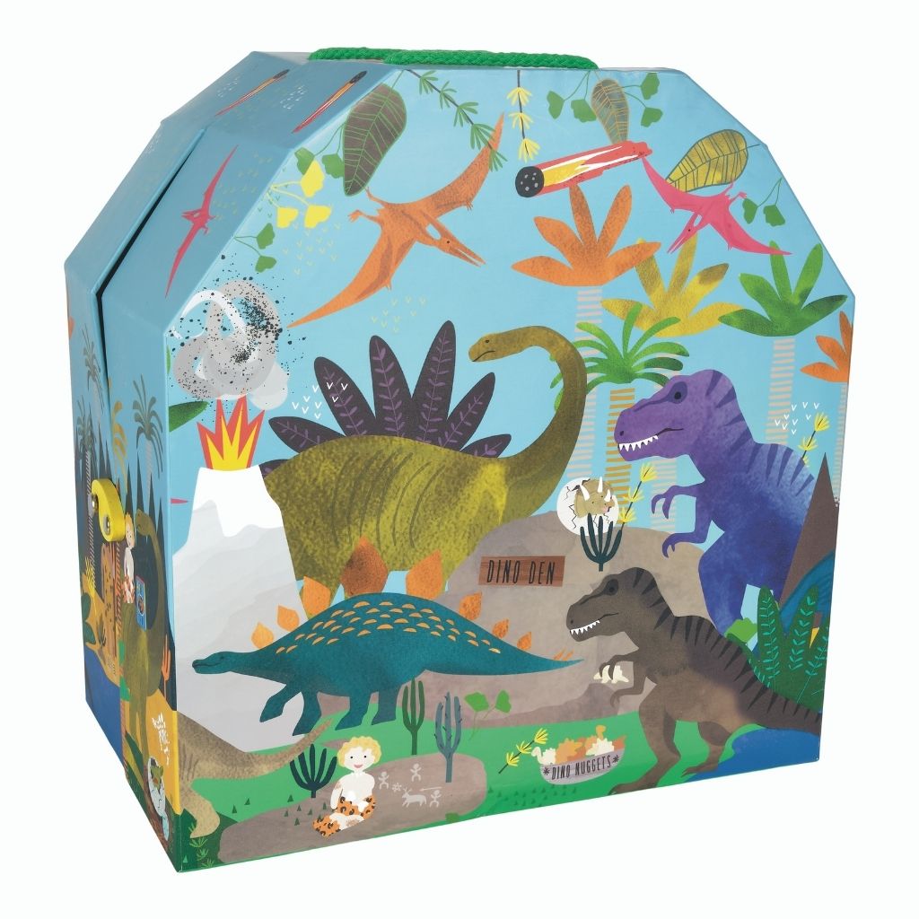 Floss & Rock Playbox with Wooden Pieces- Dinosaur image 1