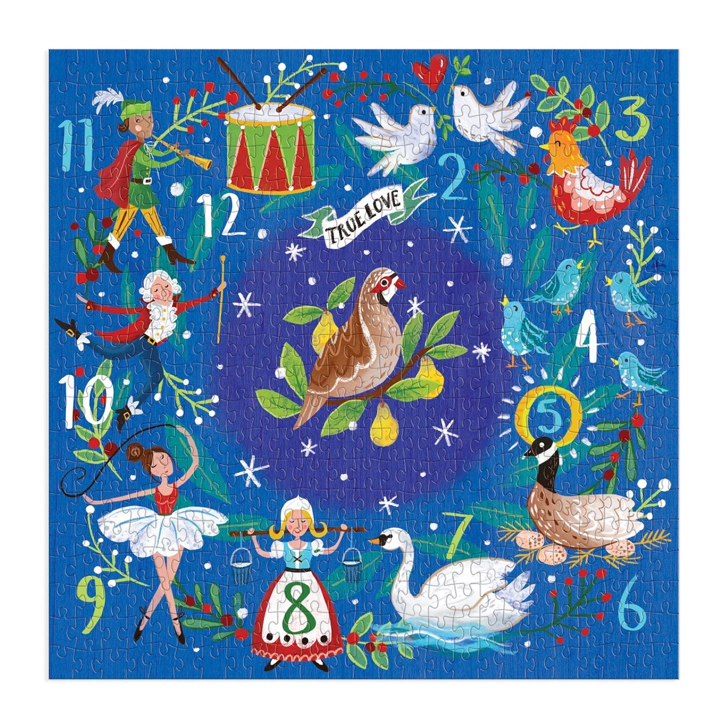 12 Days Wreath 500 Piece Puzzle