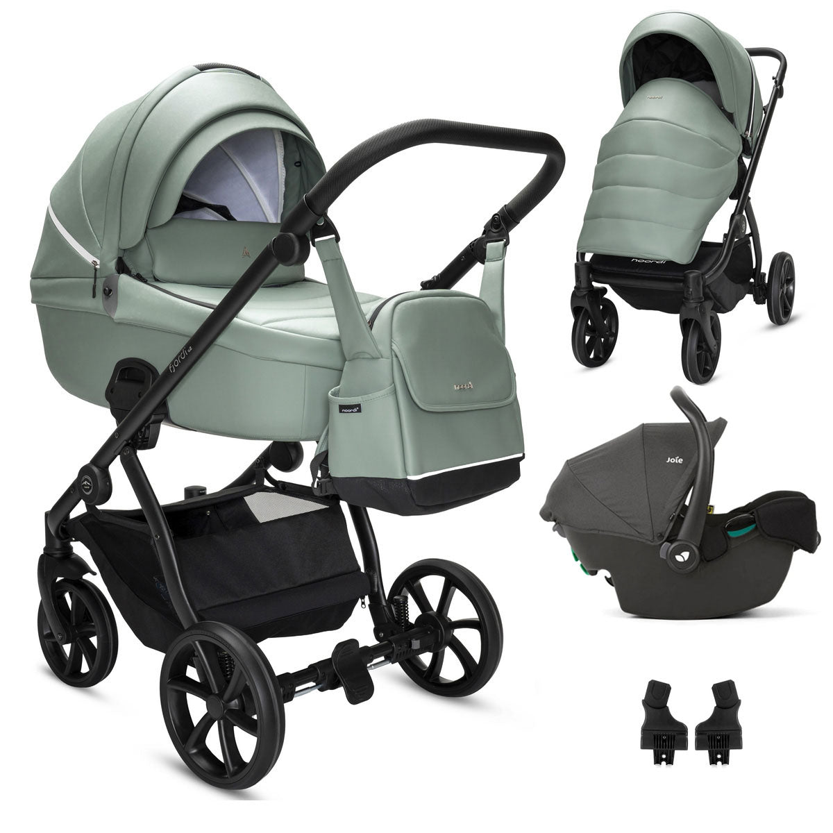 Noordi Fjordi V2 Leather 3in1 with Joie i-Snug 2 Car Seat