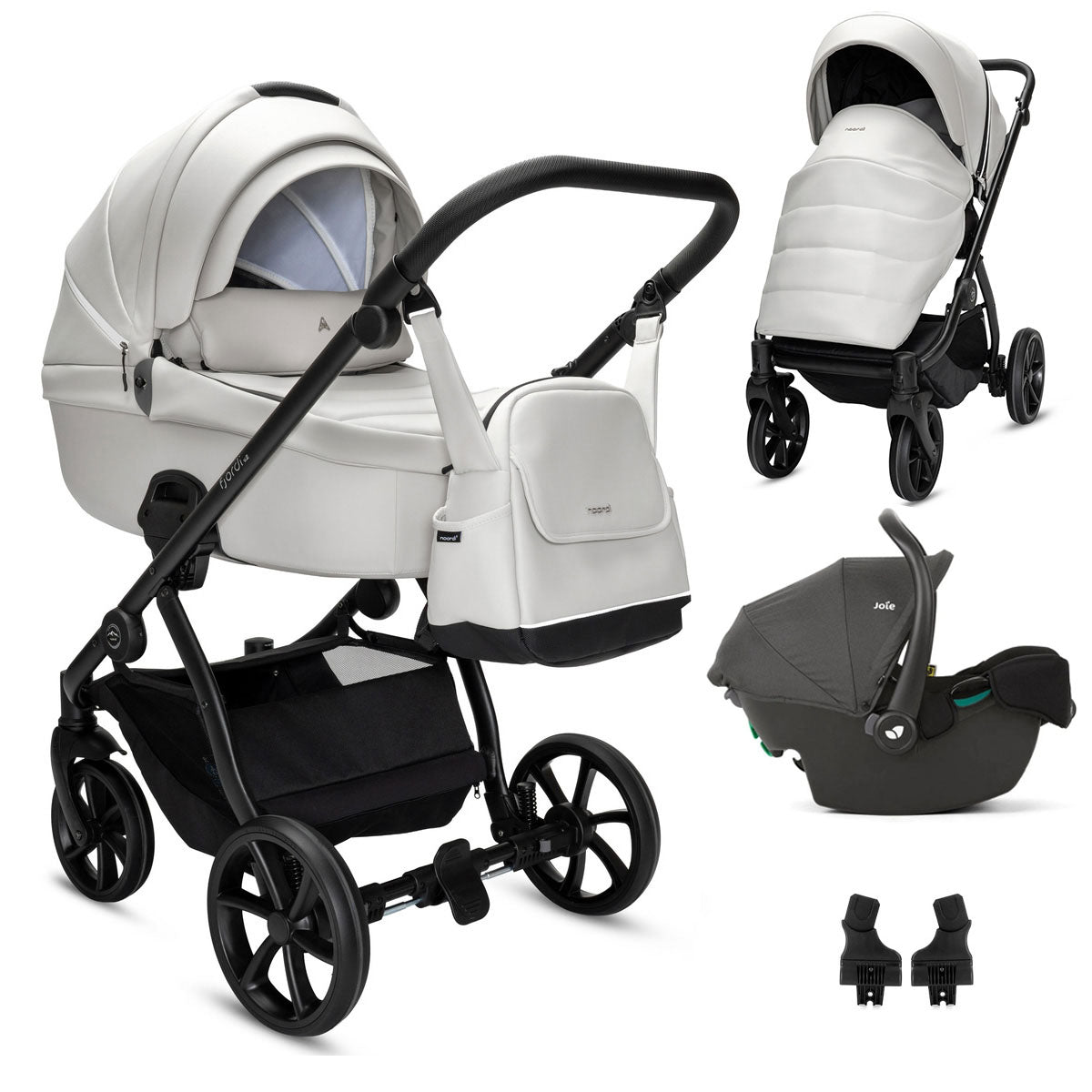 Noordi Fjordi V2 Leather 3in1 with Joie i-Snug 2 Car Seat