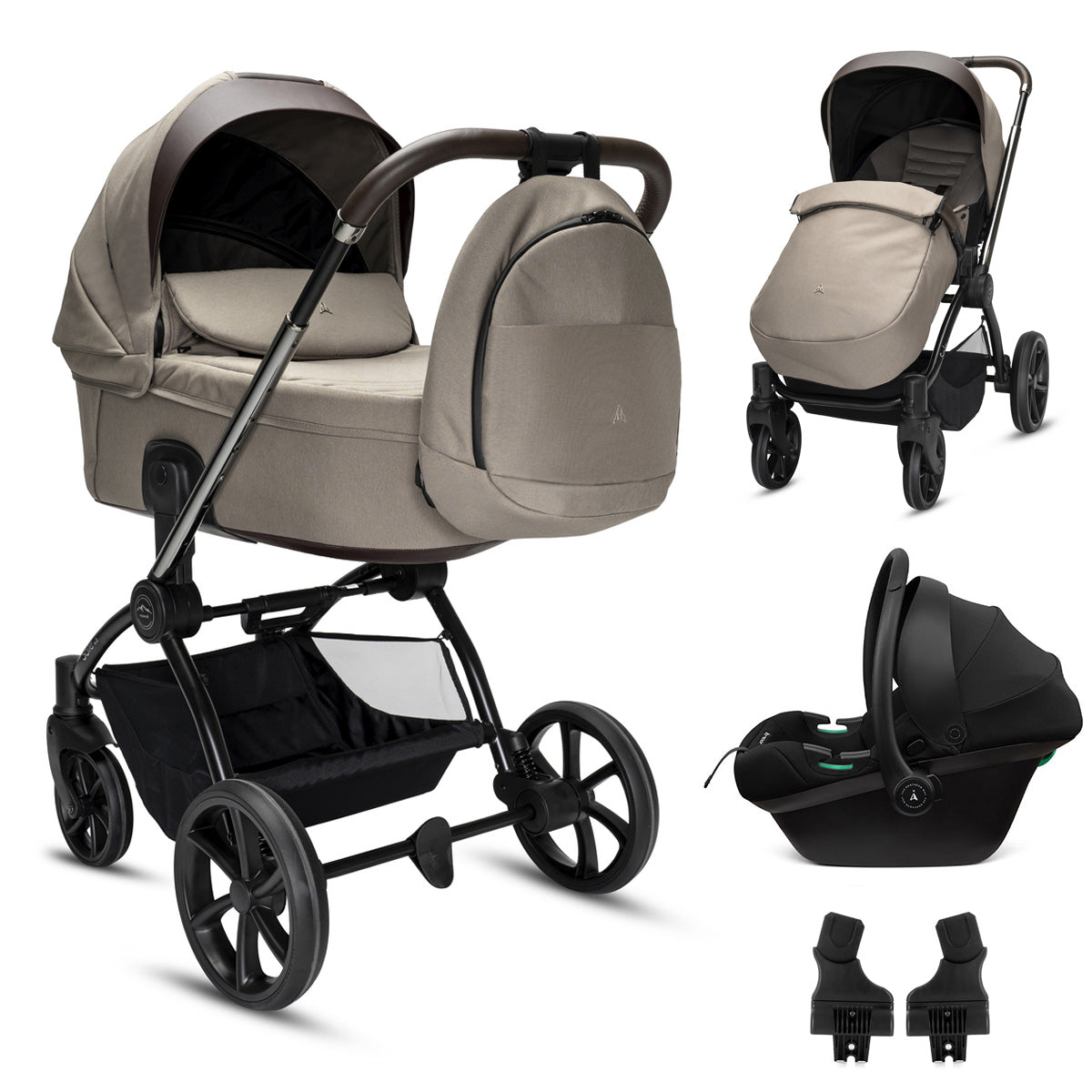 Noordi Sole V3 3in1 with Terra Car Seat- Arctic Mink