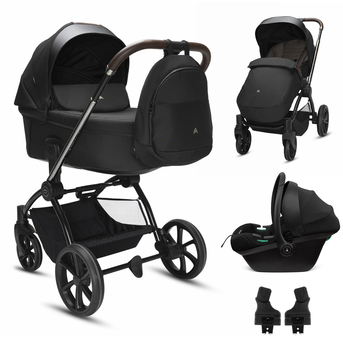 Noordi Sole V3 3in1 with Terra Car Seat- Slate Black