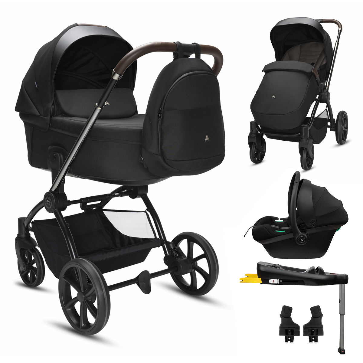 Noordi Sole V3 3in1 with Terra Car Seat- Slate Black