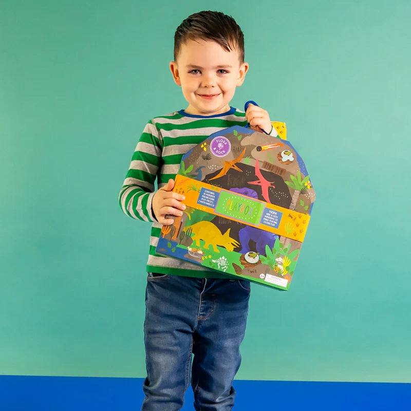 Floss & Rock Playbox with Wooden Pieces- Dinosaur image 4