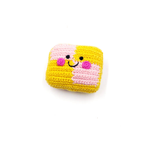 Pebble Friendly Battenberg Cake Rattle image 0