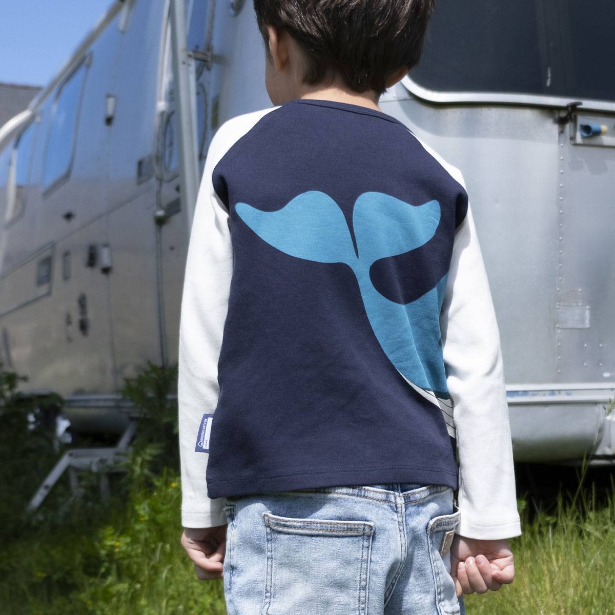 Coq en Pate Organic Whale Raglan Tshirt image 4