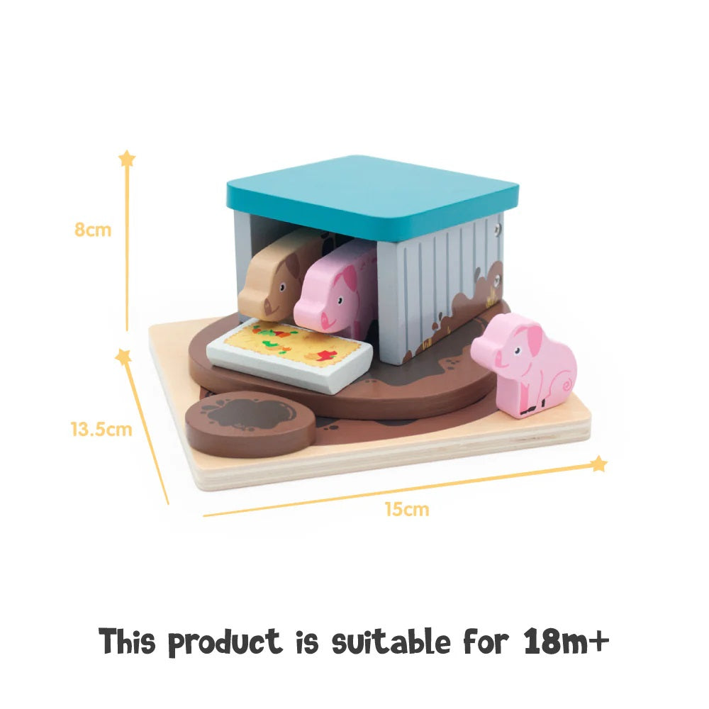 Jumini Wooden Pig Sty Set image 4