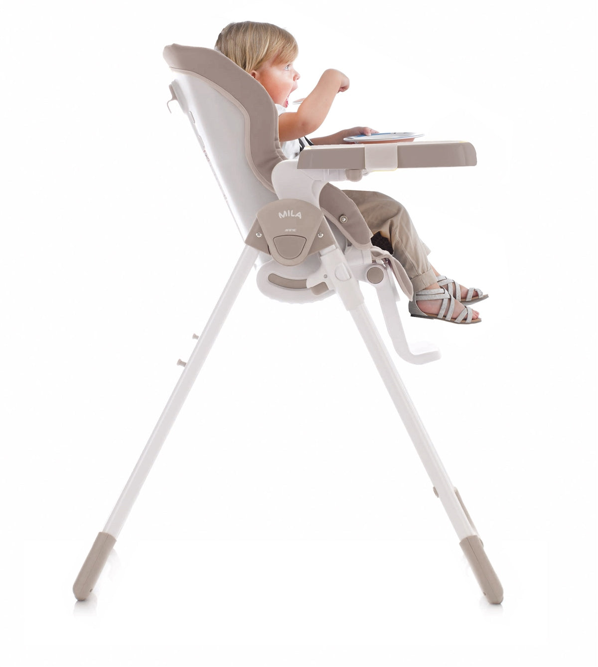 Jane Mila Leatherette Highchair, 0-3 Years- Forest Green