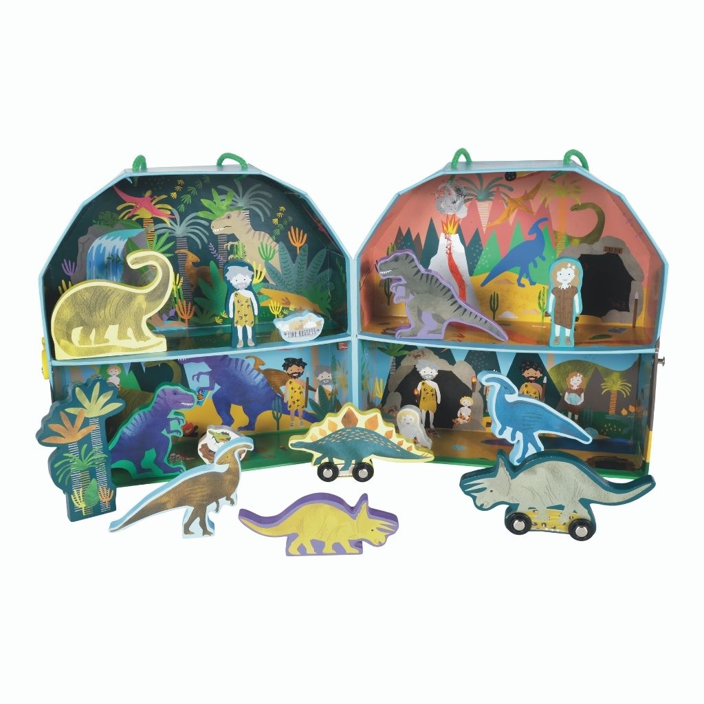 Floss & Rock Playbox with Wooden Pieces- Dinosaur image 0