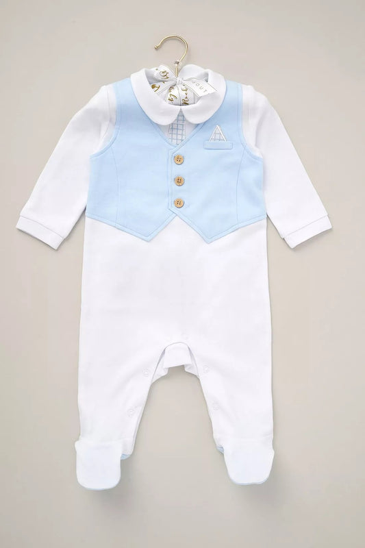Rock A Bye Baby Waistcoat Babygrow image 0