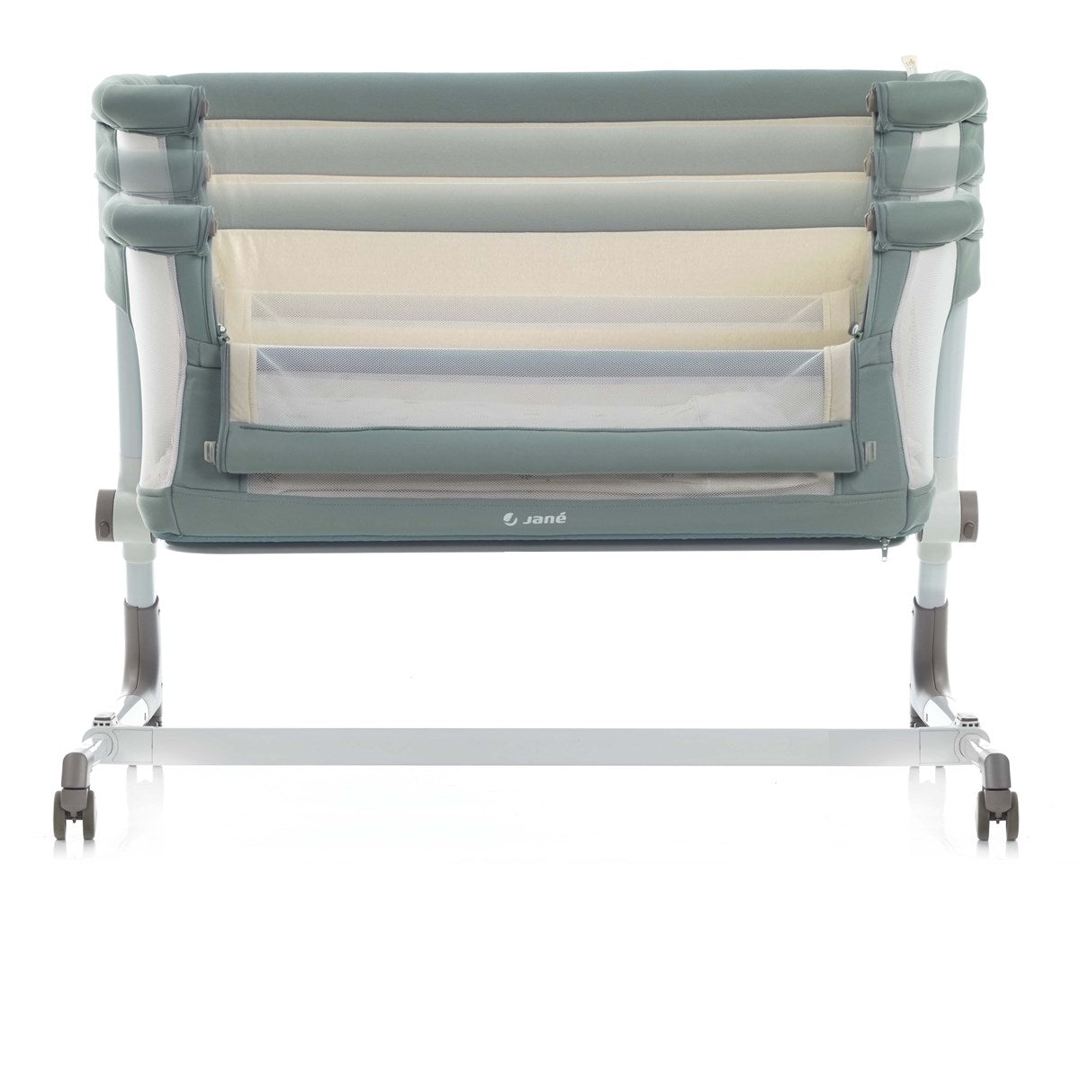 Jane Baby Side Crib + 4 Piece Bedding Set & Safety Mattress- Star 2026