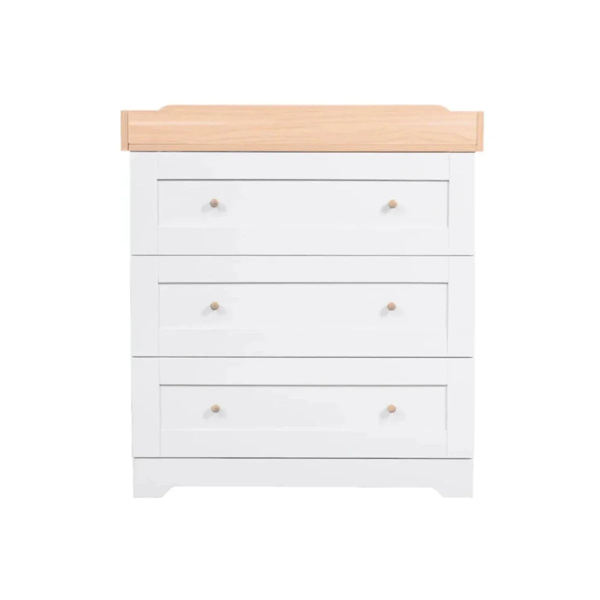 Tutti Bambini Malmo Cot Bed with Rio 3 pcs Furniture Set - Dove Grey/Honey Oak