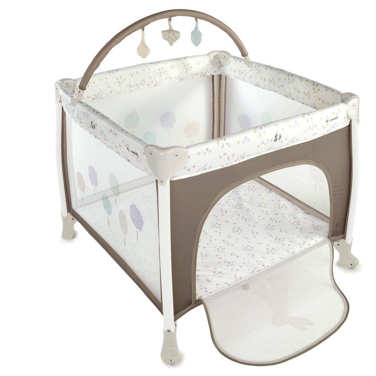 Jané Travel Fun Playpen with Toy Arch & Carry Bag 0 to 3 Years- Sesame