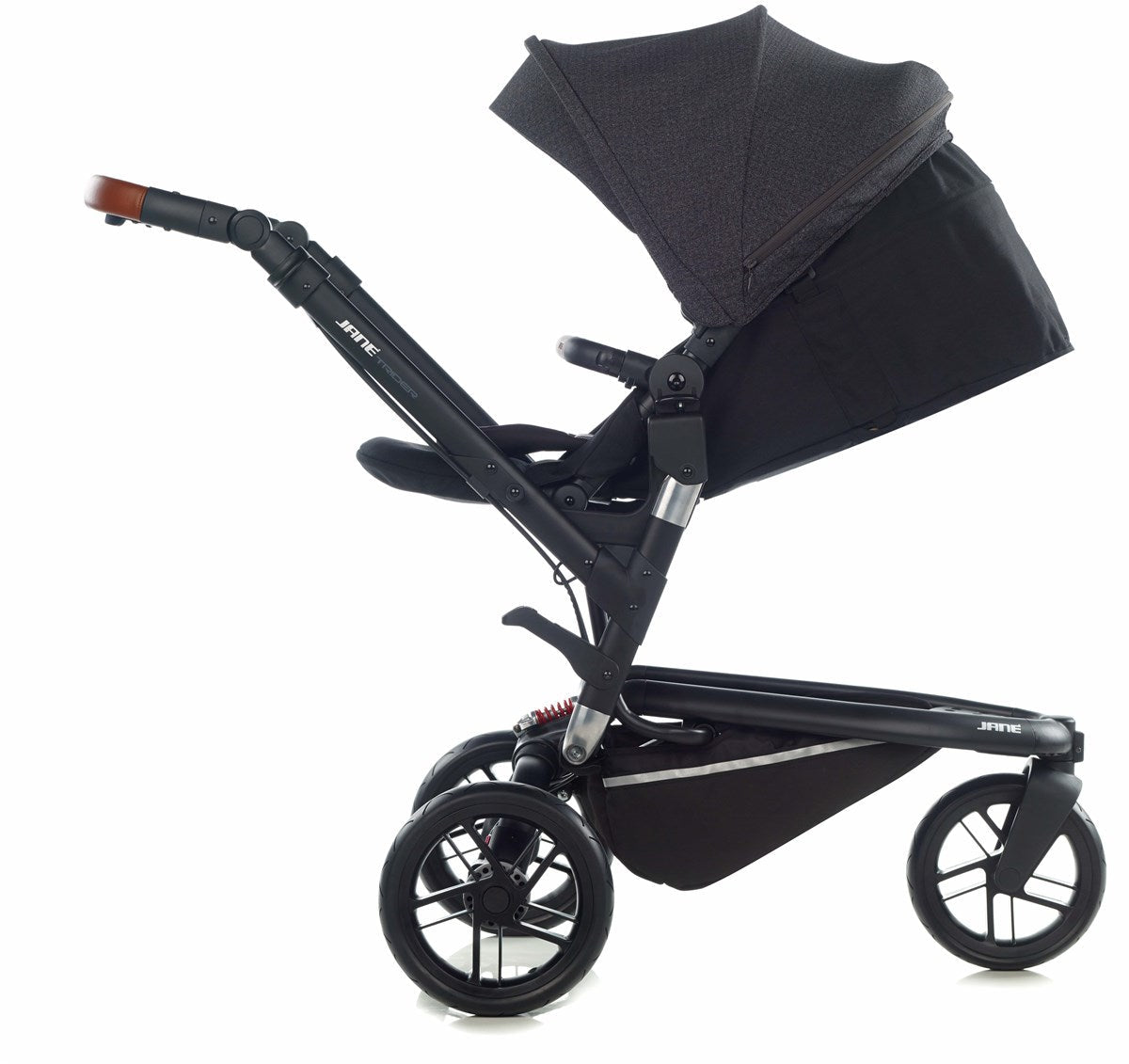 Jané Trider + Transporter Plus Carrycot, Black & Grey