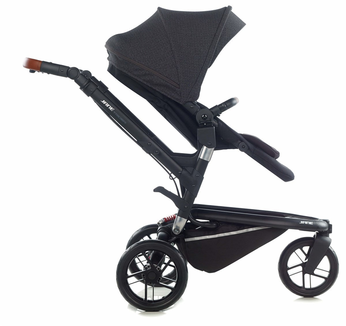 Jané Trider + Transporter Plus Carrycot, Black & Grey