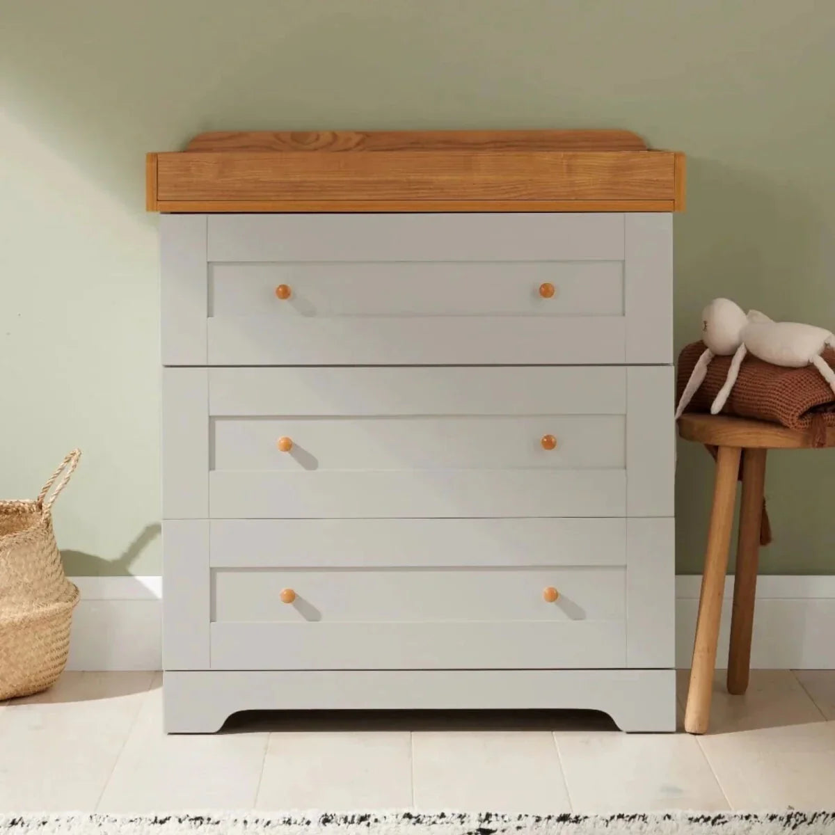 Tutti Bambini Rio 3 pcs Room Set - Slate/Honey Oak