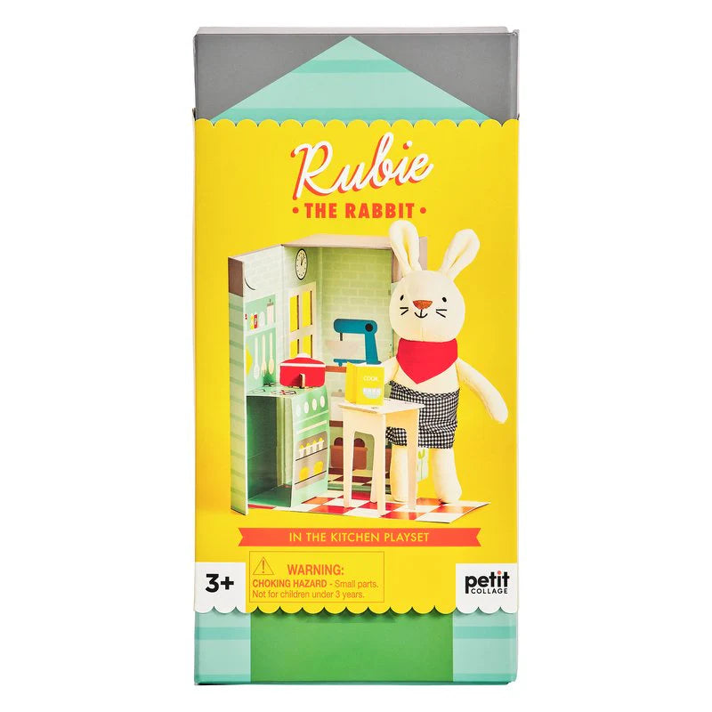 Rubie the Rabbit In the Kitchen Plush Play Set