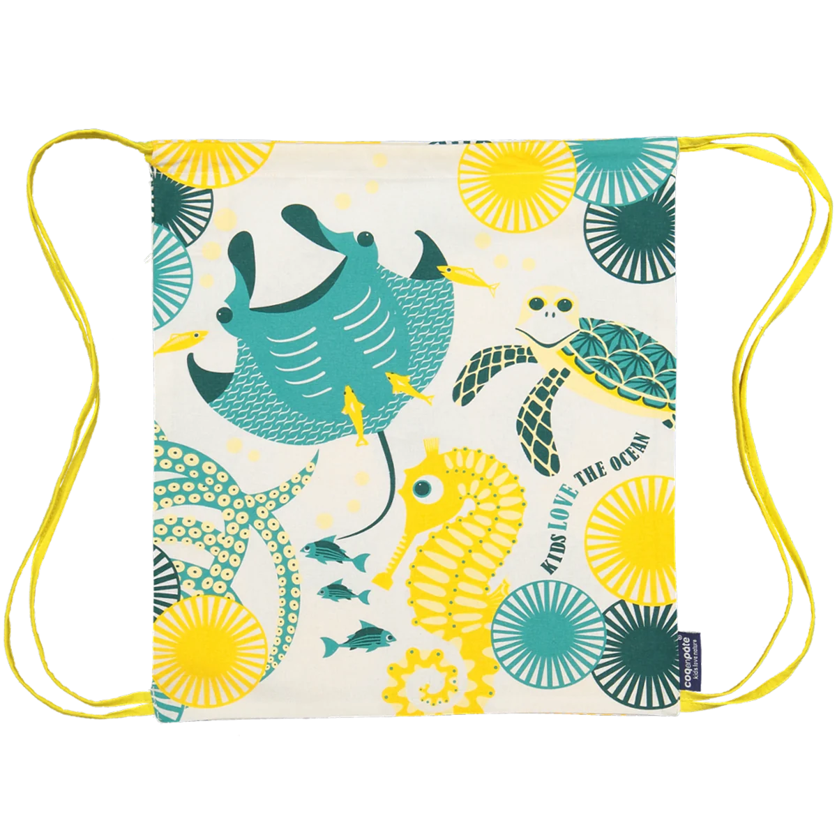 Coq en Pâte Ocean Organic Cotton Kids’ Drawstring Bag