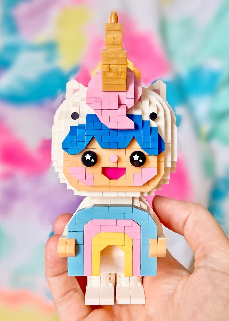Momiji Rainbow Unicorn Mini Bricks image 1