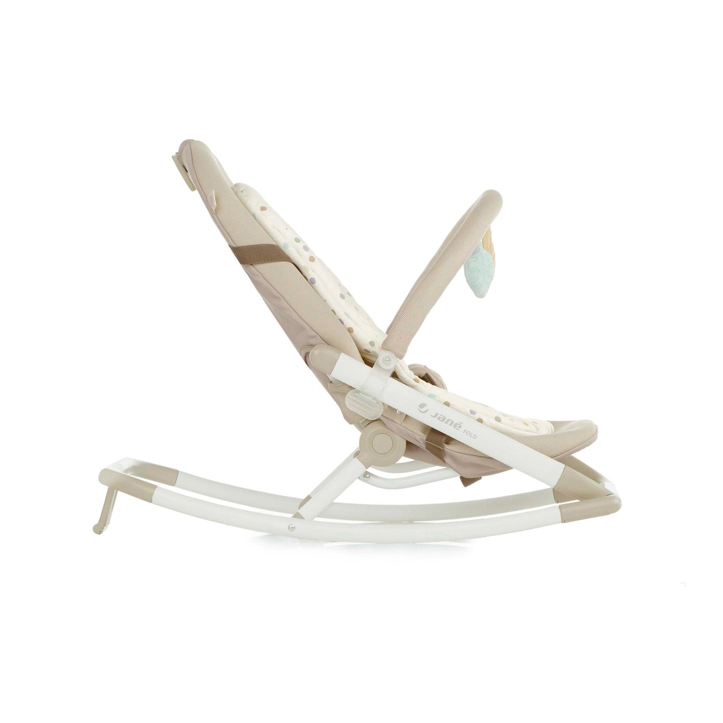 Fold Hammock Baby Rocker with Toy Arch & Reversible Newborn Cushion- Sesame