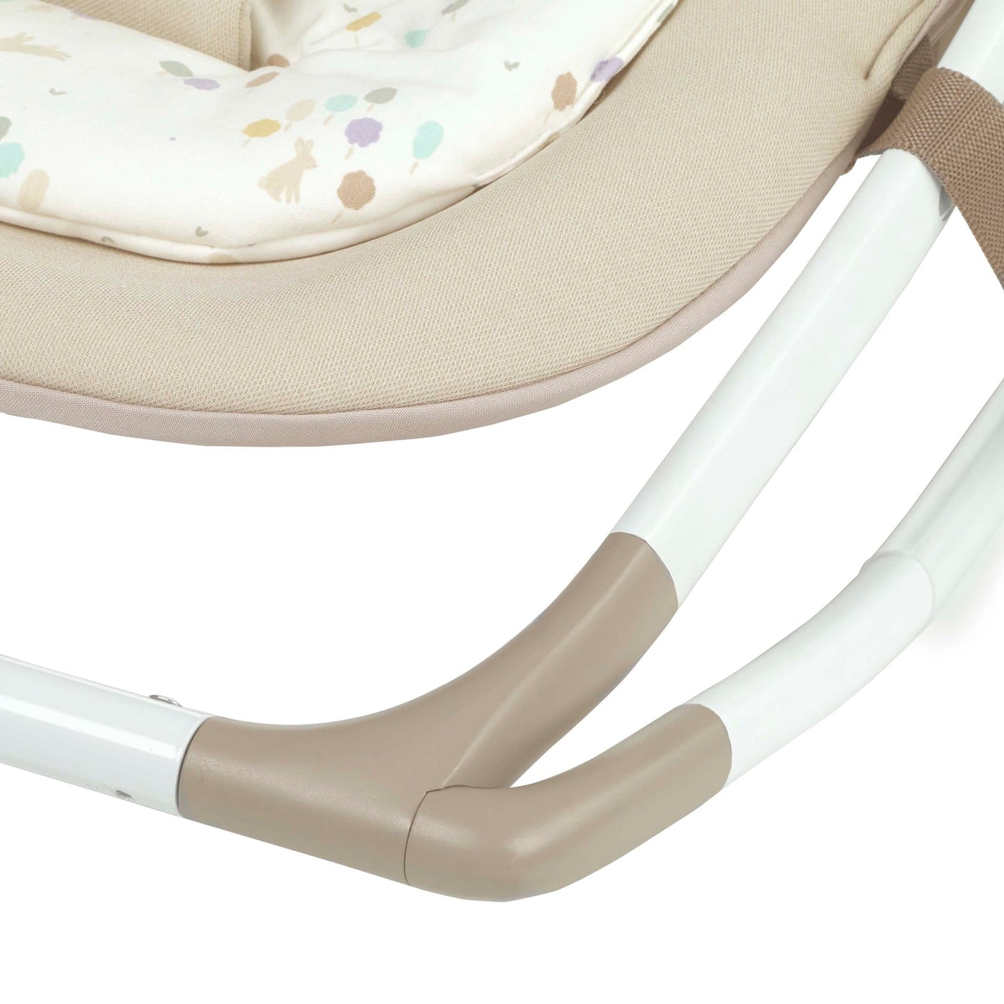 Fold Hammock Baby Rocker with Toy Arch & Reversible Newborn Cushion- Sesame