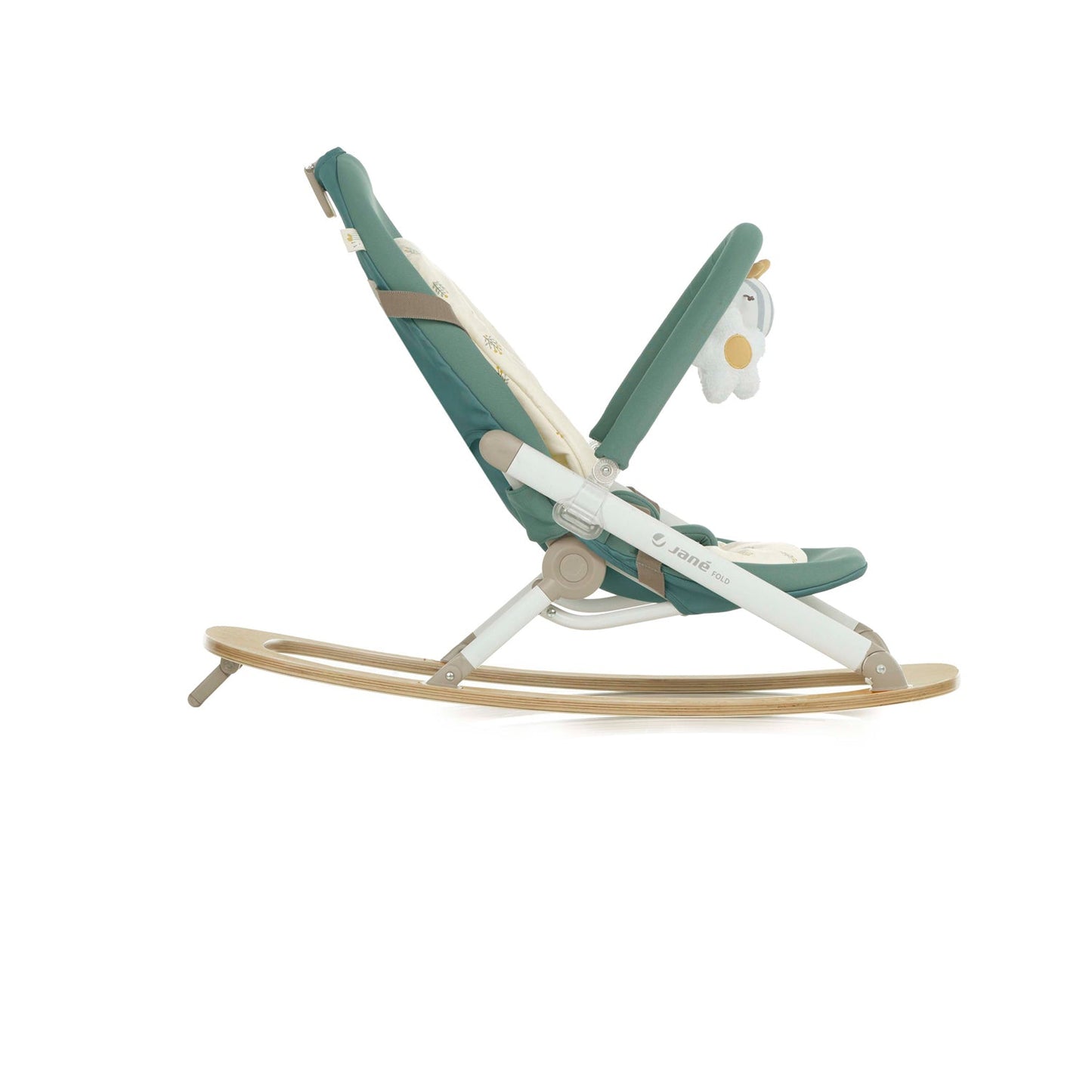 Jane Kalm Wooden Hammock – Natural Birch Rocker with Soft Padded Insert- Desert