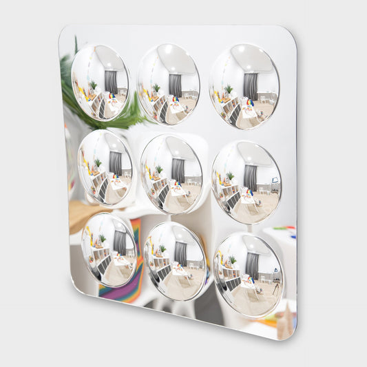 Large 9-Domed Acrylic Mirror Panel