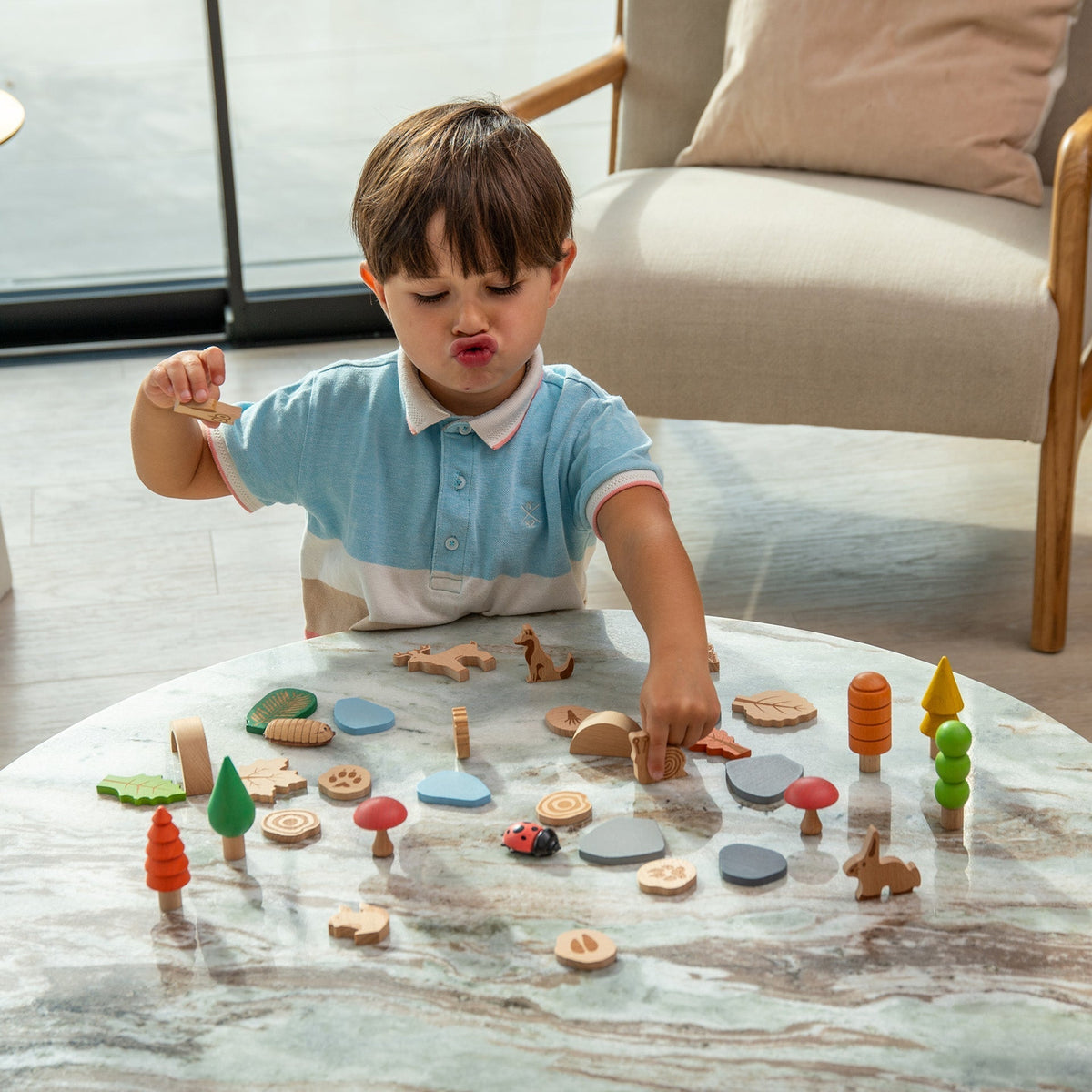 tickit® Wooden Woodland Trail Set – Sensory Small World Play Toy